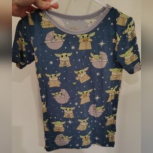 Star Wars Grogu Blue and Gray Shirt